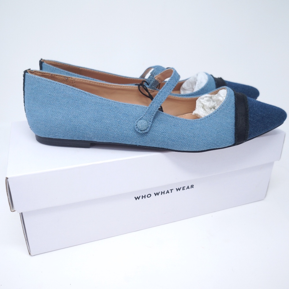 who what wear Mary Jane ballet flats size 10